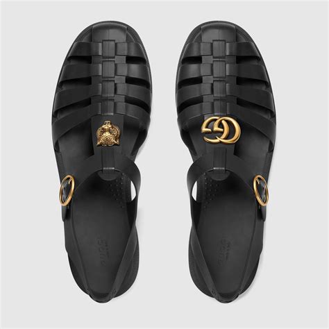 gucci rubber sandals men.